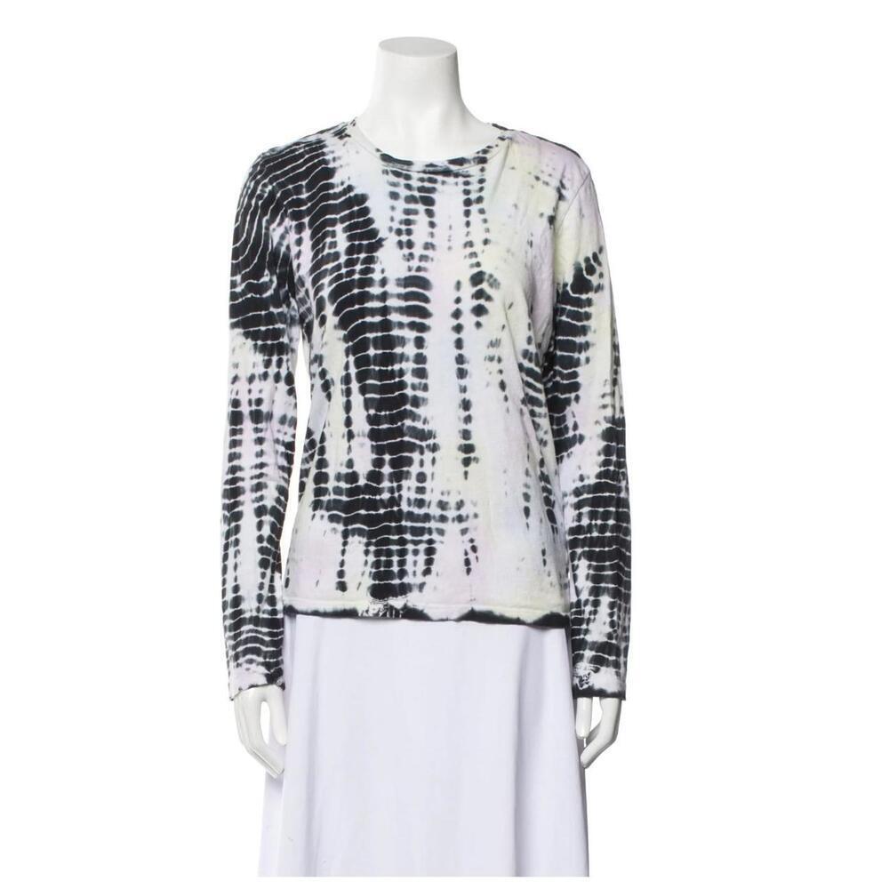 Reformation Jeans  OrganicCotton Women Pastel Tie Dye T-Shirt Long Sleeve Small